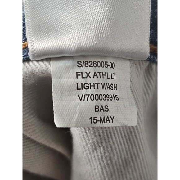 Old Navy Men's Size 38x32 Straight Leg Light Wash 100% Cotton Denim Jeans - Picture 8 of 9